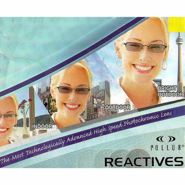 Pollux Reactives 1.56mm Photochromic HMC Lens